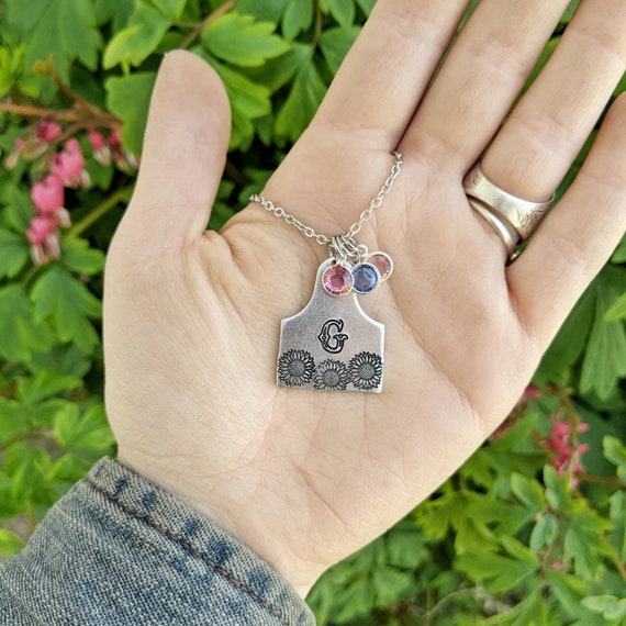 Ear tag deals necklace