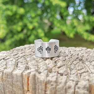 Southwestern Wide Aztec Cactus Ring - Country & Western Style