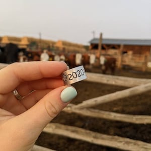 Class of 2025 Silver Ring - Country & Western Style - Graduation Gift