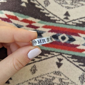 Mrs Cactus Ring - Alternative Wedding Ring - Country & Western Style