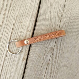 Custom Stamped Leather Keychain - Country & Western Style - Etsy