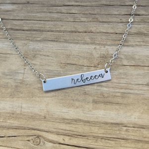 Customized Silver Name Necklace - Country & Western Style