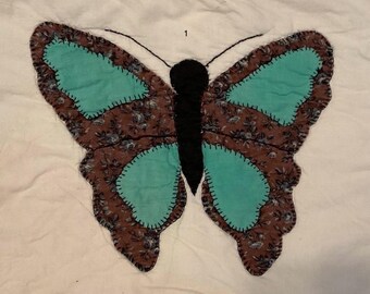 Quilt Squares 14x15 Butterfly Project Pieces Journaling Sewing Pillows Wallets Crafts Many Colors