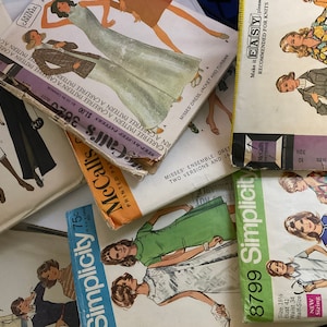 Sewing Patterns 1970s Women and Men