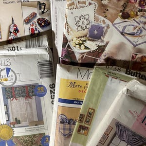 Patrones de costura Artículos para el hogar Cortinas Cortinas Ropa Bolsas Servilletas Bolsos y más
