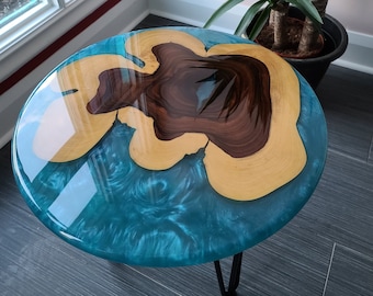 Epoxy Coffee Table Elegant Furniture Modern Resin Table, Unique Home Décor