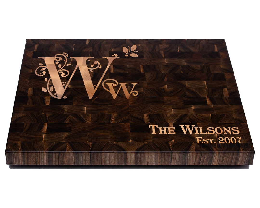 Family Inlay Cutting Board. Custom Designs Chopping Boards