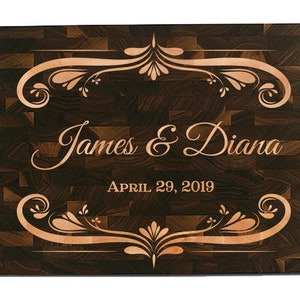 Wedding cutting board gift. Custom cutting board wedding. (Custom designs)