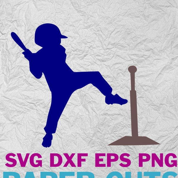 T-Ball - tball - little league - Digital Download - svg dxf png eps