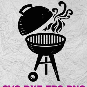 Grill - Cook Out - Charcoal Grill - Digital Download - svg dxf png eps