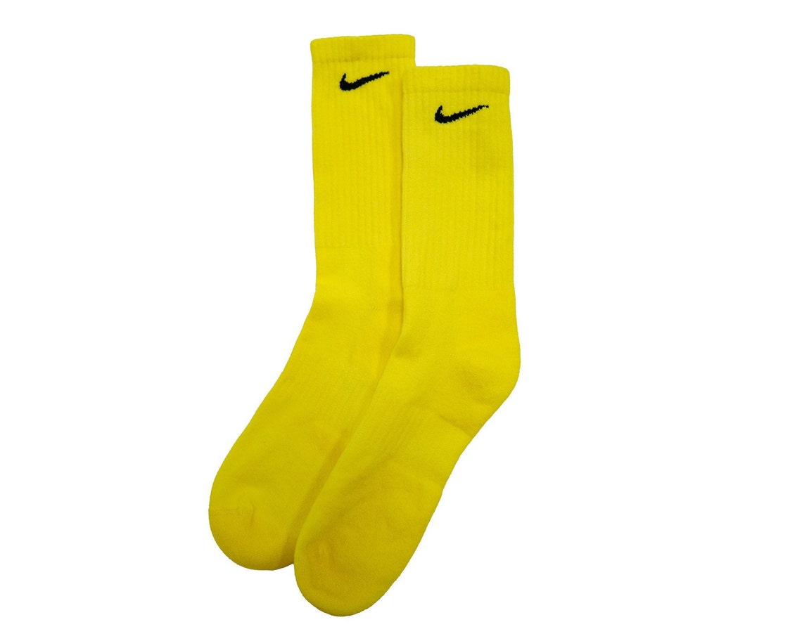 yellow socks nike