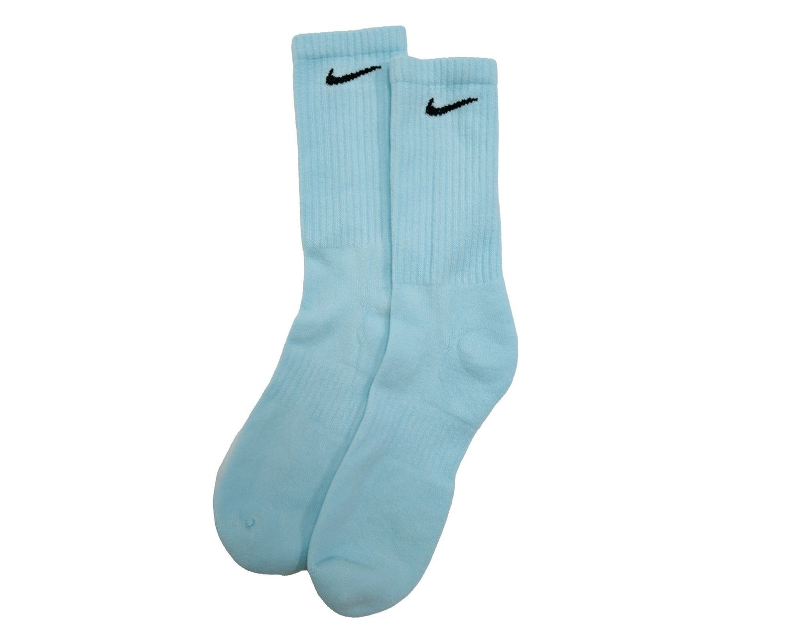Light Blue Official Nike Dyed Socks Hand Crew Socks Tye Etsy Canada