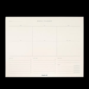 Weekly Planner Notepad