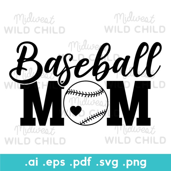 Baseball Mom Baseball Svg Baseball Mom Svg Love Baseball Etsy