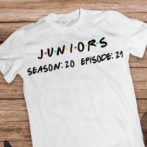 Junioren-Shirts, Junioren benutzerdefinierte Tshirt, Klasse von 2021 Shirt, Junior Geschenk, Saison 20, Episode 21. senior 2021