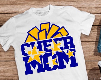 Cheer Mom T-shirt Personalized, Cheer Team, T-Shirt, Short Sleeve Tshirt, Long Sleeve Tshirt