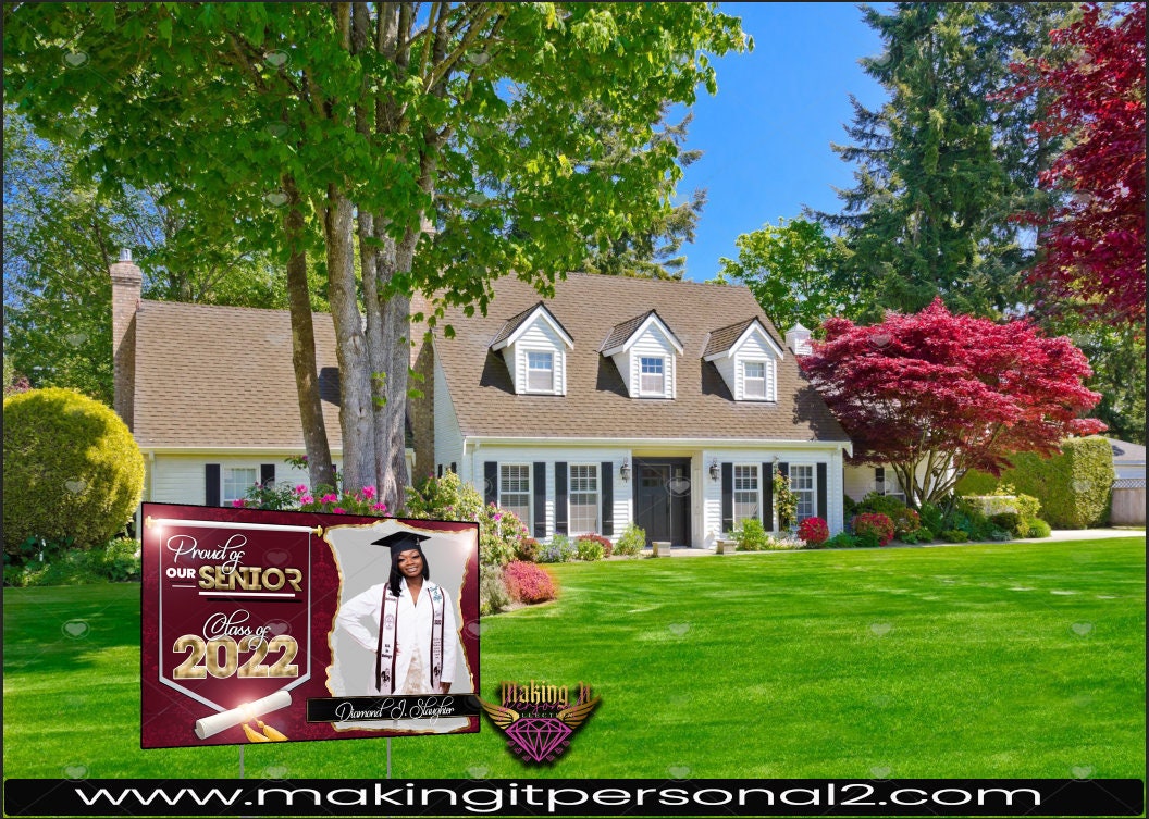 Graduation Yard Signs, Custom Graduation Signs, Class of 2022 Yard Sign ...