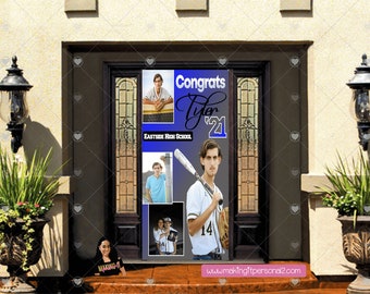 Senior Graduation Door Banner, Outdoor Graduation Decoration, 2023 High School Grad Banner, Senior Door Banner, Graduating Senior Gift