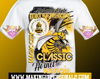 Oversized Magic City Classic team shirts, Alabama State graphic tee, Magic City Classic tshirts, football tshirts, personalized team tshirt