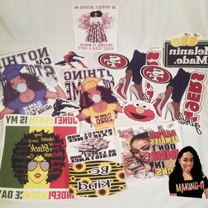 Ready to Press Custom Full Color Sublimation Transfer, Printed Transfers, Logos, Artwork Printed, Sublimation transfers, We print you Press