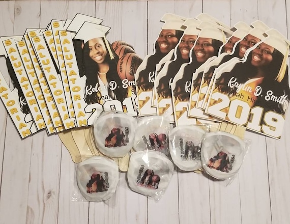 Personalized stick fans, Customized 9 inch Graduation fans, Church Fans, Sorority Fans, Memorial Fans, Foldable Fans, Big Head fans,