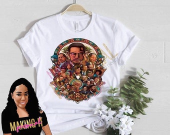 Black History T-shirt, Black History picture T-shirt, Black History, Black 365, The Greats African American leaders