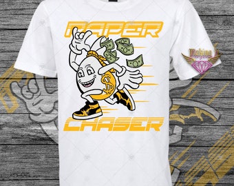 Paper Chaser graphic tee, Paper chaser tee, Shirt to match air jordan shoes