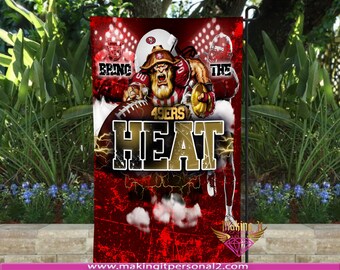 49ers Garden Flag - CUSTOM Sports Teams Garden Flag - Customized Garden Flag-Any Team College, High School Etc