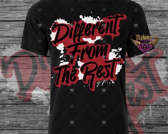 Different from the Rest graphic tee, Different from the Rest statement tee, shirt to match shoes