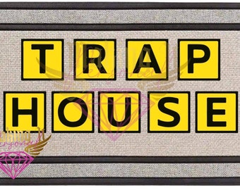Trap House Doormat, Personalized doormat Monogram family last name doormat, Custom Welcome mat Personalized wedding or housewarming gift