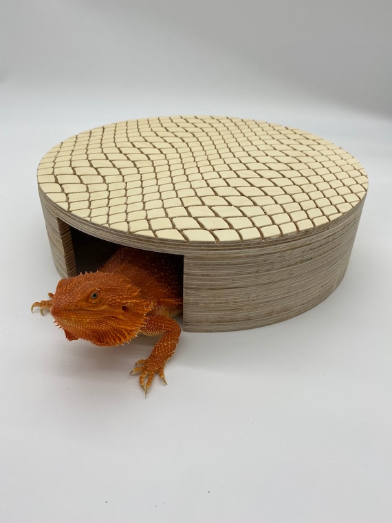 Reptile Hide Bed for Leopard Gecko Dragon Bed/Den MRREPTILE Bearded Dragon Tent Hide 