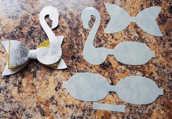 3D Flamingo or Swan Hair Bow