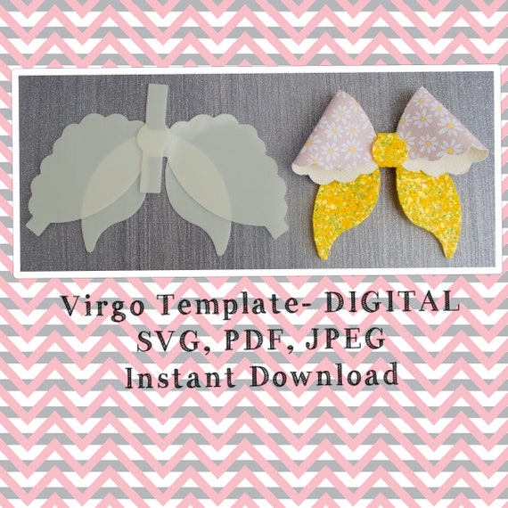 Download Free Bow Template Bow Svg Bow Template Svg Bow Cut File Hairbow Etsy SVG Cut Files