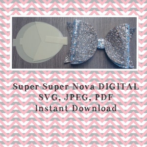 弓テンプレート、弓 SVG、弓テンプレート SVG、弓カット ファイル、デジタル弓テンプレート、クリカット弓、ヘア ボウ テンプレート、デジタル SVG、大きなオリジナル弓