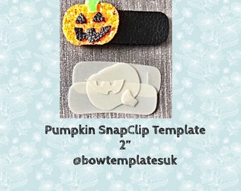 Pumpkin bow template, Precut bows, plastic bow template, hairbow template, snap clip template, snap clip cover, halloween bow template
