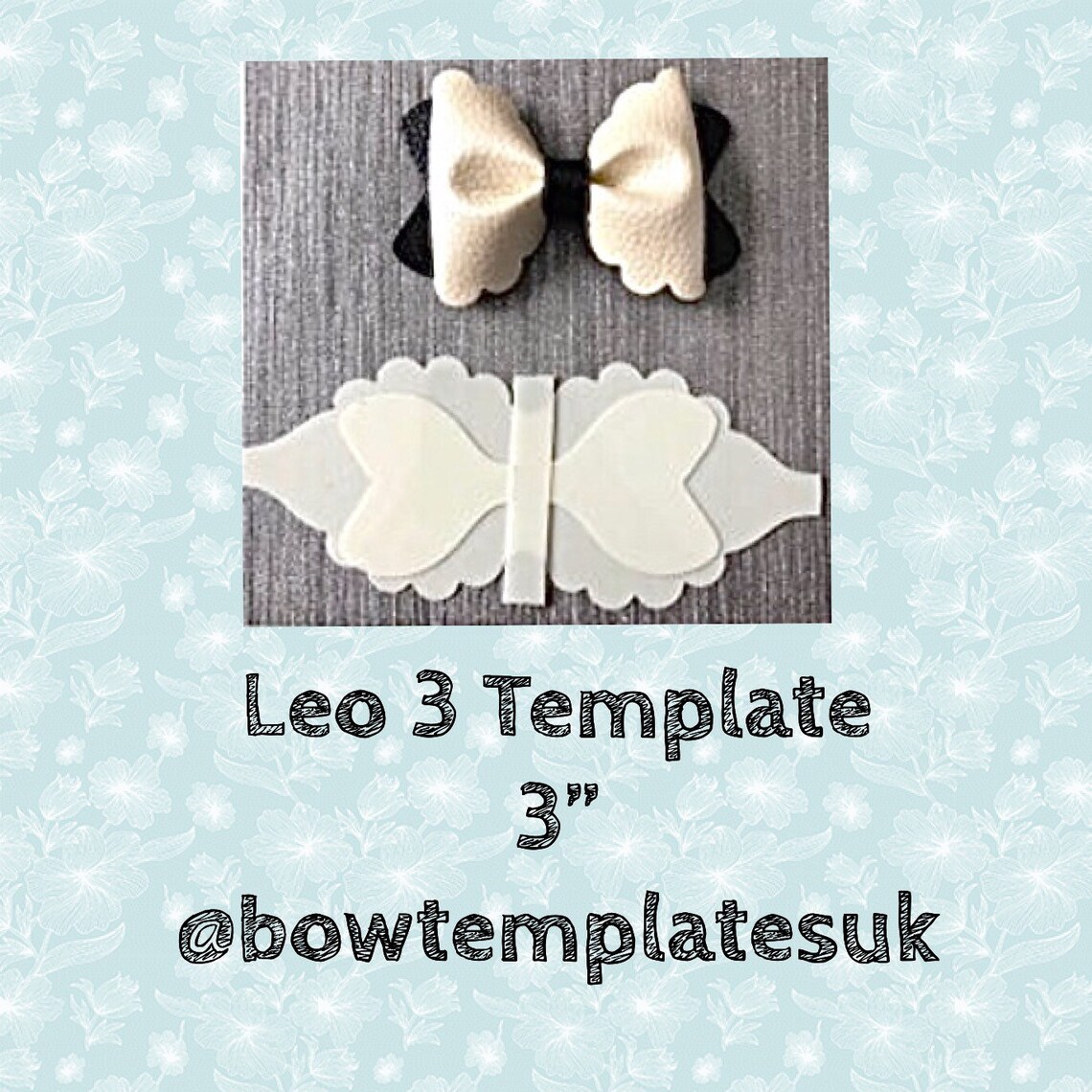 Pinch Bow Template Hairbow Template Pinch Plastic Template | Etsy