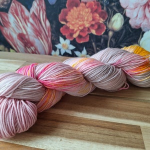 hand geverfde sokkenwol merino nylon. kleur 2413 afbeelding 2