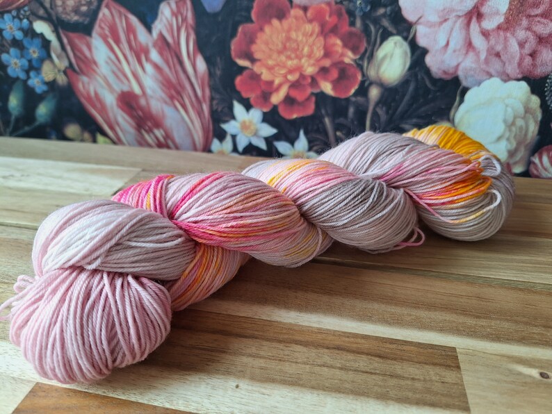 hand geverfde sokkenwol merino nylon. kleur 2413 afbeelding 2