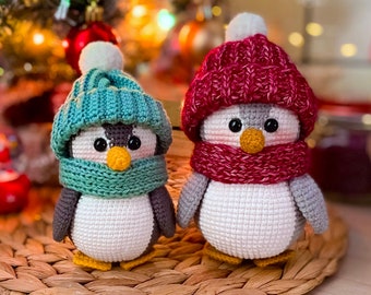 Pin The Penguin Crochet toy pattern, English crochet amigurumi pattern, crochet tutorial