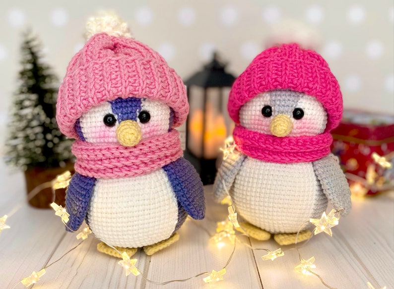 Pin The Penguin Crochet toy pattern, English crochet amigurumi pattern, crochet tutorial image 7