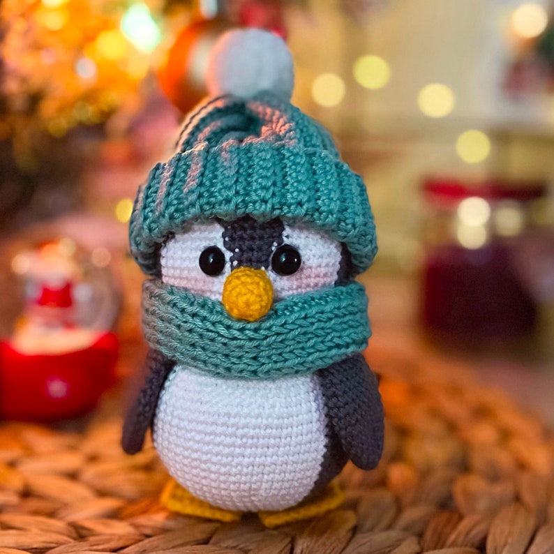 Pin The Penguin Crochet toy pattern, English crochet amigurumi pattern, crochet tutorial image 2