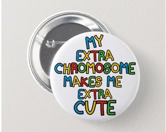 Extra chromosome | Etsy Down syndroom bewustzijn Ik hou van mijn homey met extra | Etsy