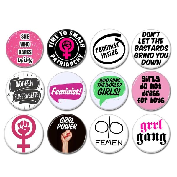 Feminist Buttons - Etsy