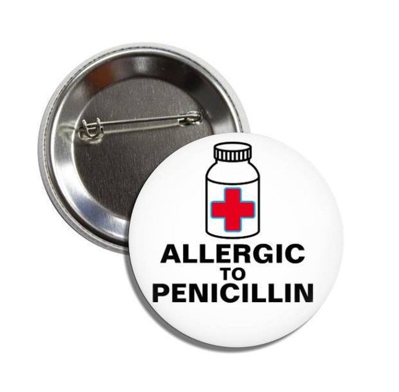 Comment Savoir Si Je Suis Allergique à La Pénicilline Allergique à la pénicilline / Alerte médicale / Boutons / | Etsy