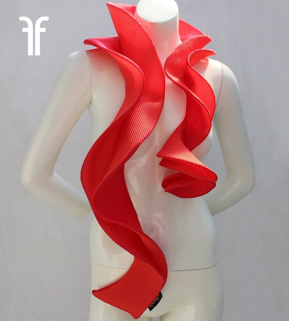 Luxury Silk Scarf polymorphic Art Foulard designer Scarf. Unique Handmade Gifts for Her Artwear high Fashion Women s Scarves Made to Order Etsy Canada