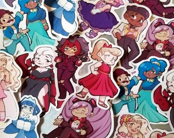 Princess Prom Vinyl Sticker Set