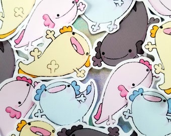 Axolotl Friends Vinyl Sticker Set