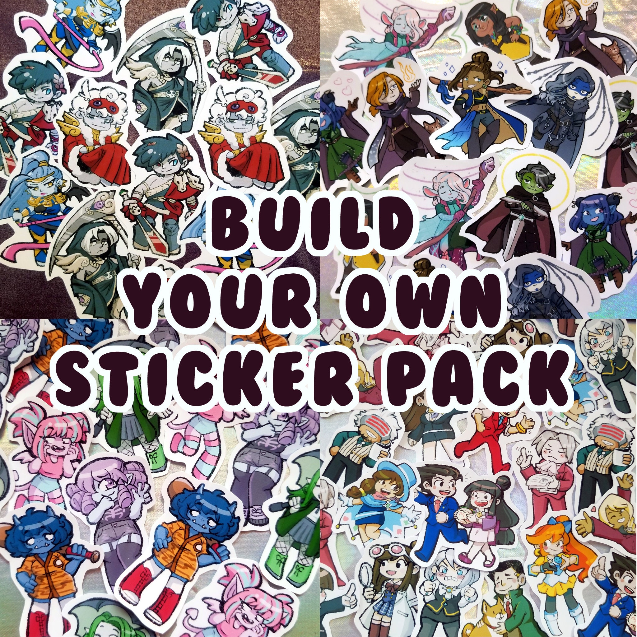 Mix and Match Sticker Pack - Etsy UK