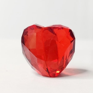 Red Swarovski Crystal Heart Figurine Vintage Released/Retired 1998,Limited Edition