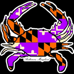Baltimore Maryland Crab Shaped Magnet